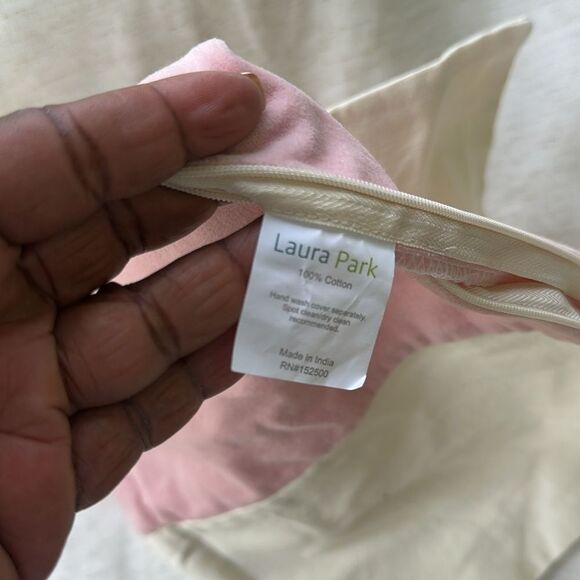 Laura Park Decorative Pillow Cover 22”x22” - Picture 4 of 4